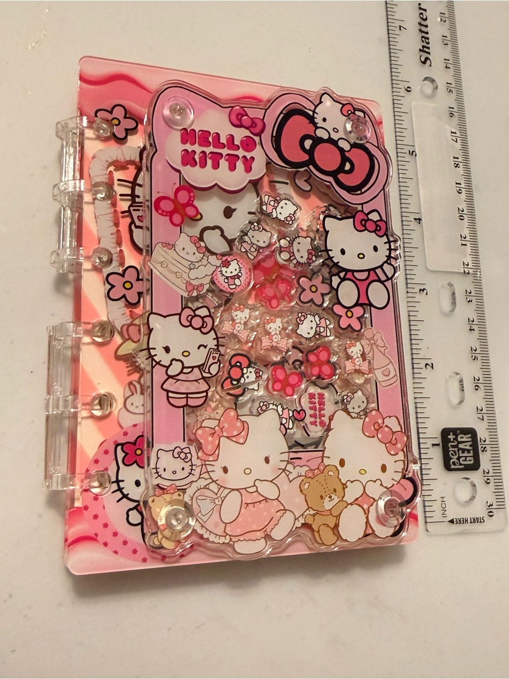 Hello Kitty Pink Shaker Notebook
